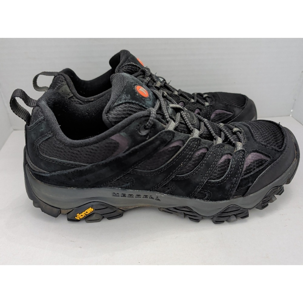 Merrell Men's Moab 3 Hiking Shoes Black Night Vibram Soles Sz 10.5 J035875 - Picture 3 of 9